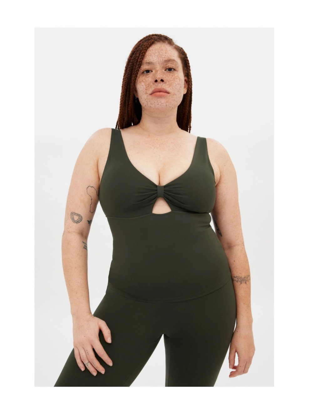 NWT Girlfriend Collective Terrace Meredith Bow Tank